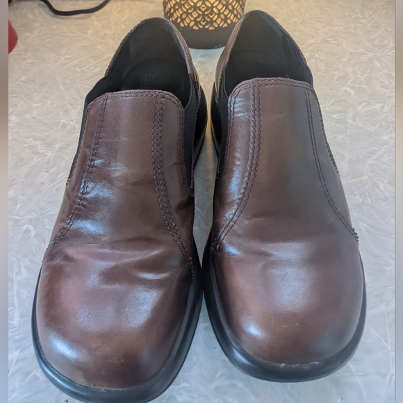 Dansko Brown Leather Shoes SZ 40 Square Blocky Great Condition - Picture 4 of 10